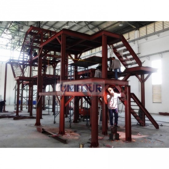รับงานสร้าง ติดตั้ง ท่อ ถัง โครงสร้าง - ยูนิโฟร์ เอ็นจิเนียริ่ง - Platform for mixing process