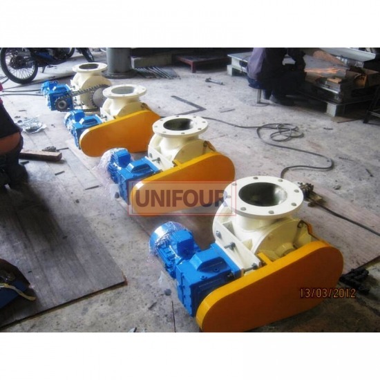 รับผลิต Rotary valve - รับงานสร้าง ติดตั้ง ท่อ ถัง โครงสร้าง - ยูนิโฟร์ เอ็นจิเนียริ่ง