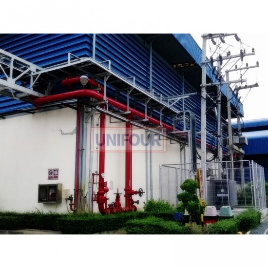 รับติดตั้งเครื่อง และงานเดินระบบท่อ – ยูนิโฟร์ เอ็นจิเนียริ่ง - ติดตั้งท่อน้ำดับเพลิงและปั๊มดับเพลิง